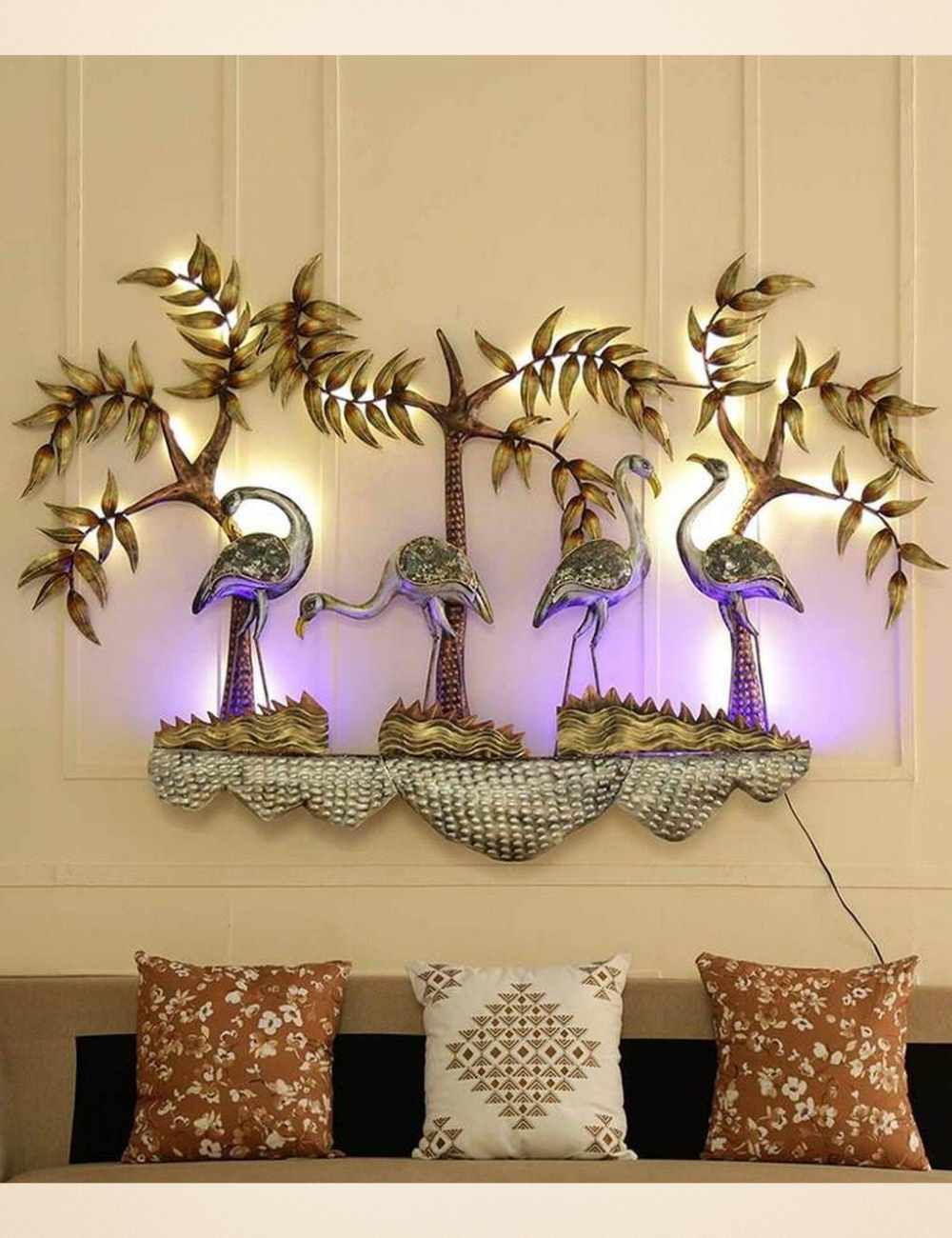 Flamboyance LED Metal Panel Wall Decor 40*30 inches