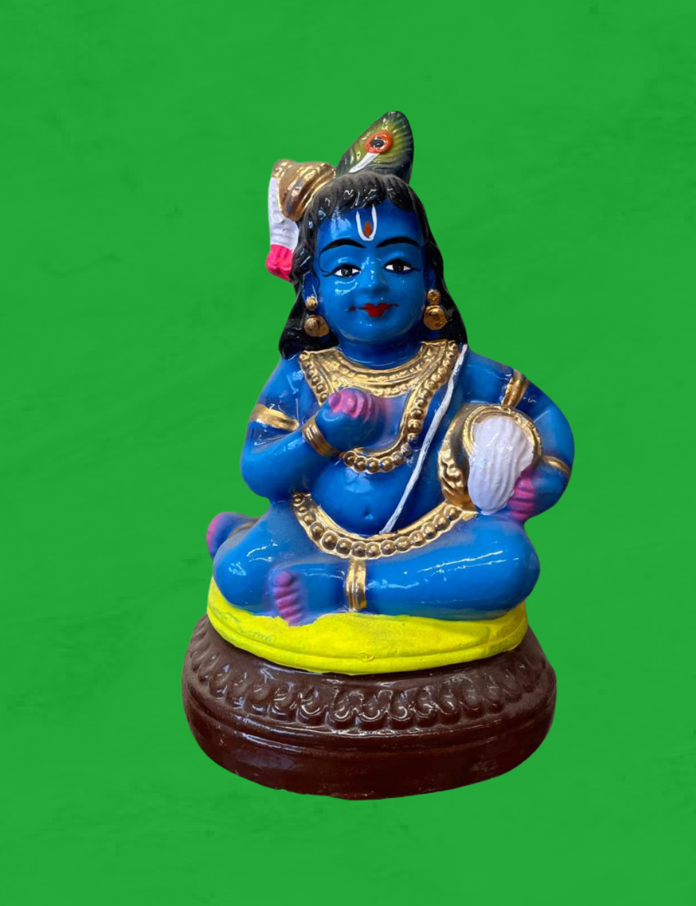 Makhan Krishna Clay Single Golu Bommai 7"