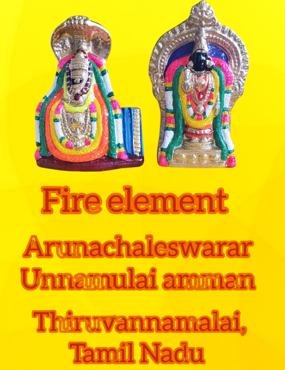 Pancha Bootha Sthalam Clay Golu Set Bommai 10"