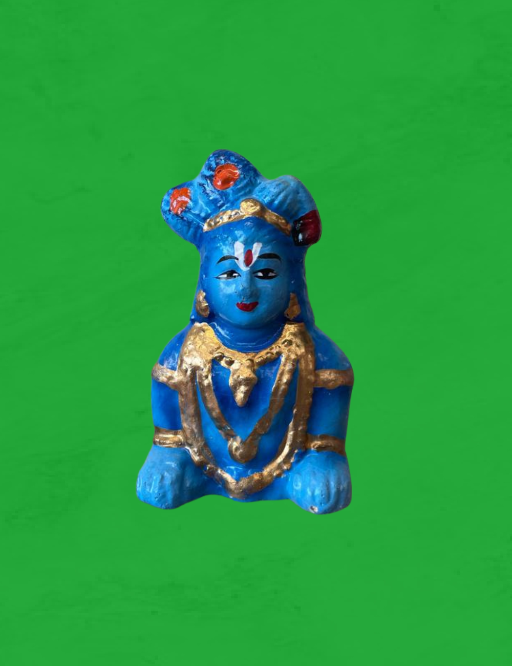Crawling Krishna Mini Clay Single Golu Bommai 3"