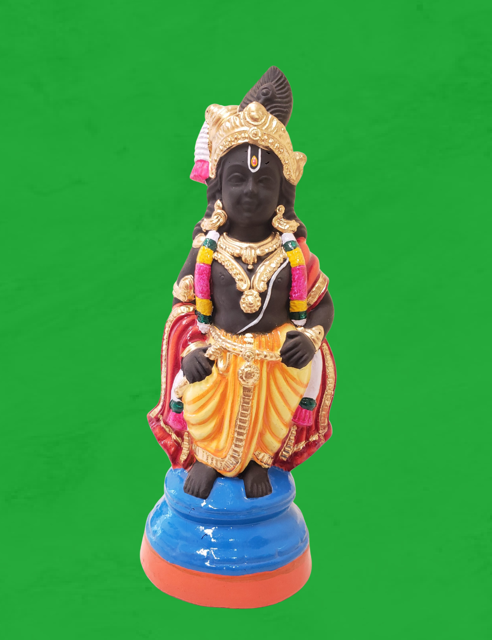 Standing Krishna Clay Single Golu Bommai 14"