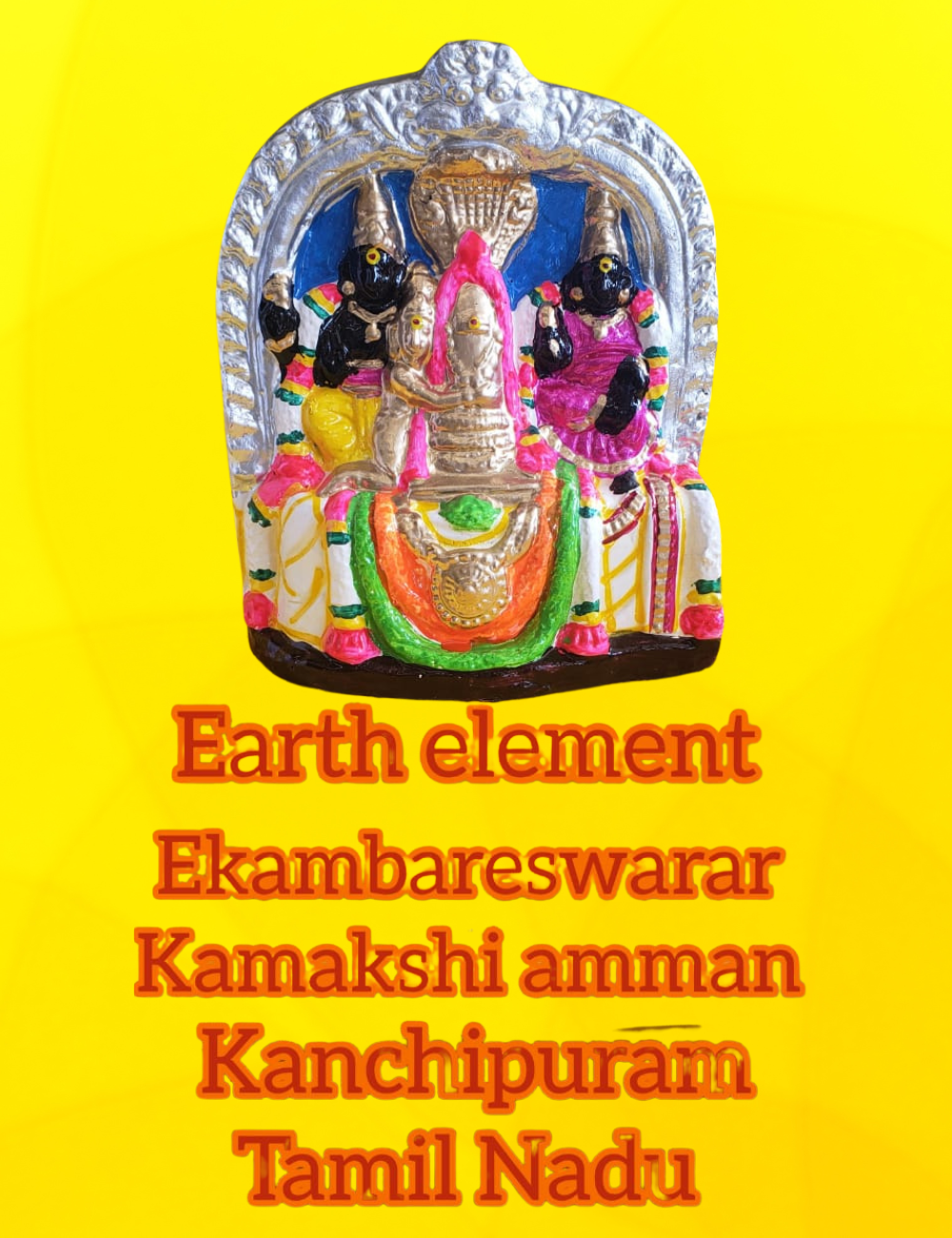 Pancha Bootha Sthalam Clay Golu Set Bommai 10"