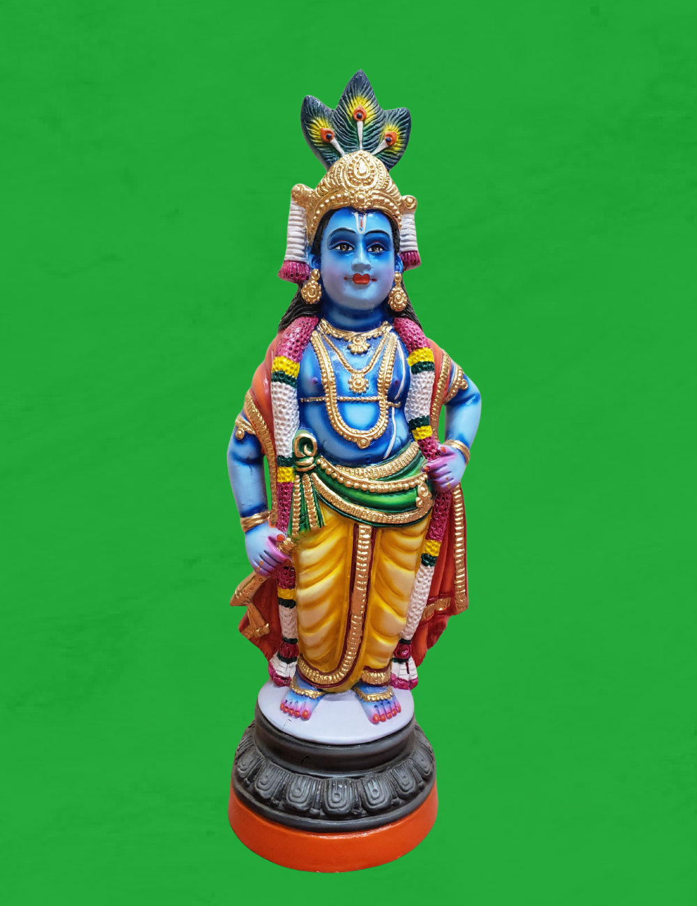 Standing Krishna Clay Single Golu Bommai 24"