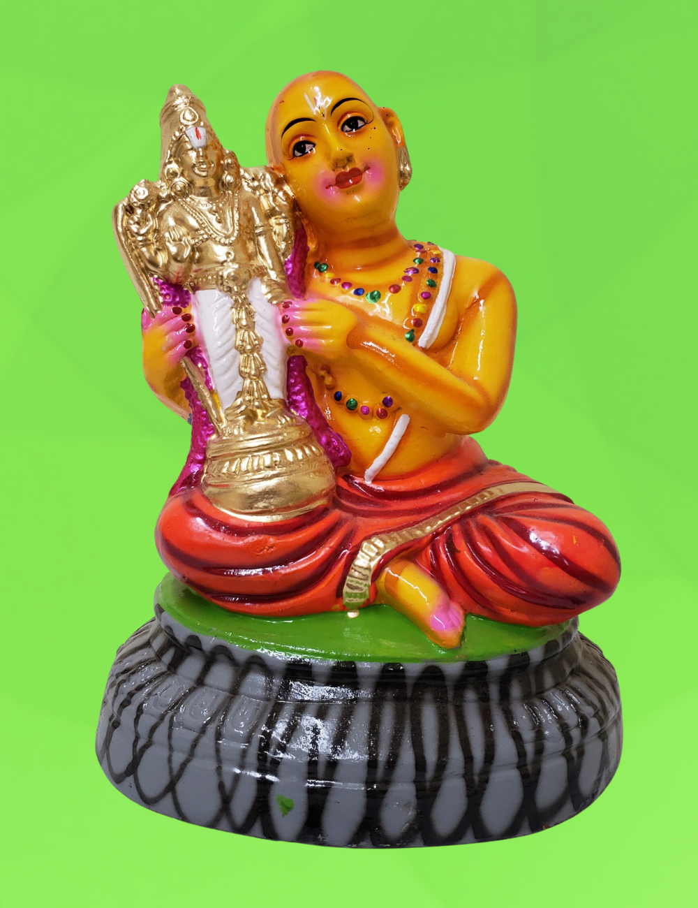 Ramanujar Chellapillai Clay Single Golu Bommai 11"