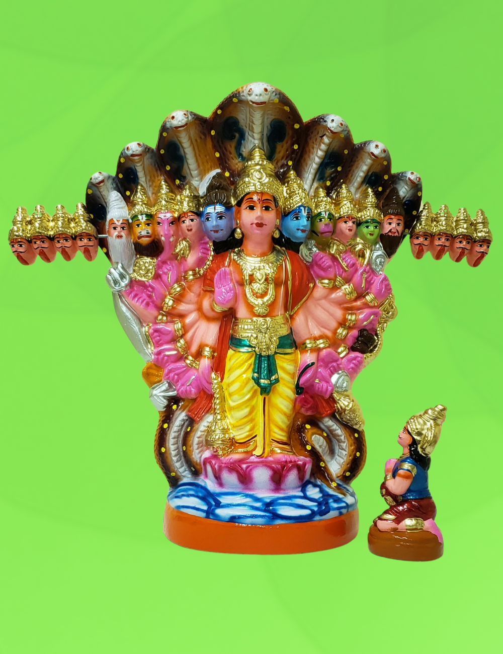 Vishwaroopam Paper mache Golu Bommai 18"