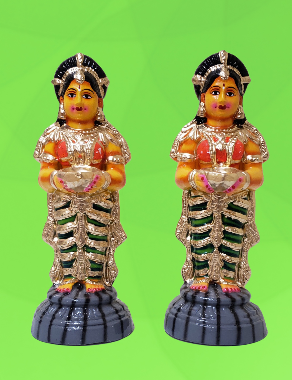Paavai Vilakku Clay Golu Set Bommai 11"