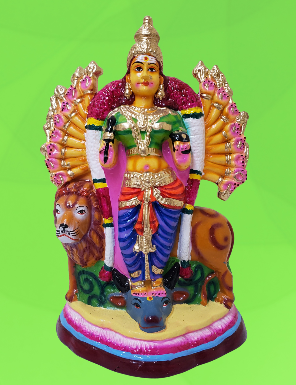 Astapooja Durgai Clay Single Golu Bommai 13.5"