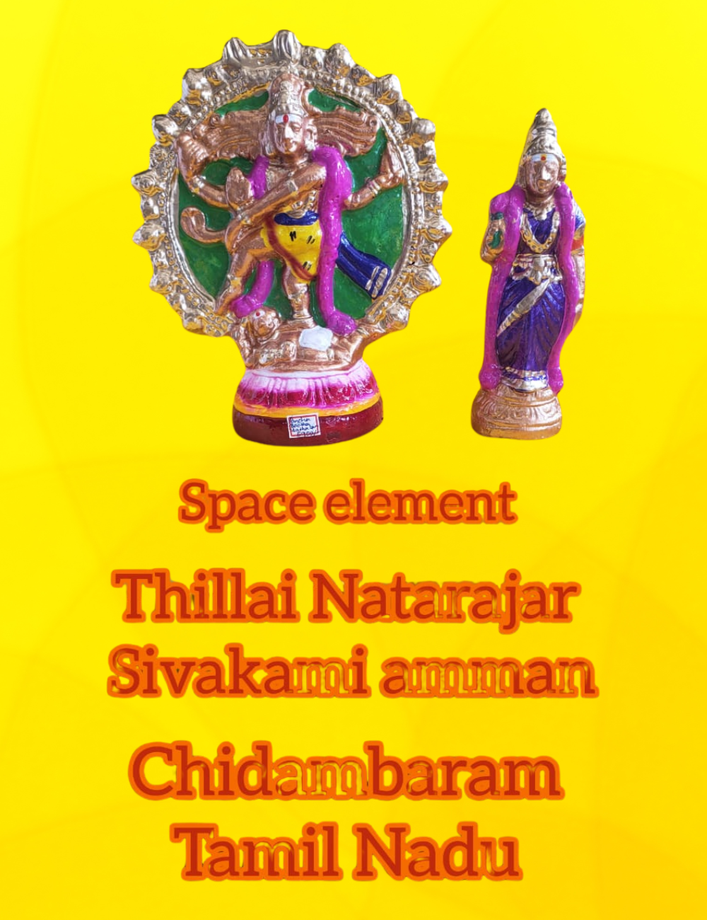 Pancha Bootha Sthalam Clay Golu Set Bommai 10"