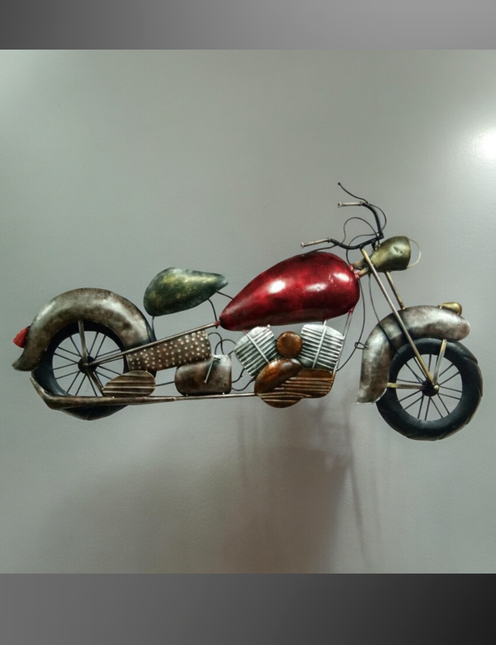 Red Bike Metal Wall Decor 40*60 inches