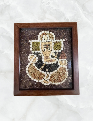 8" Navadhaniya Vinayagar Frame