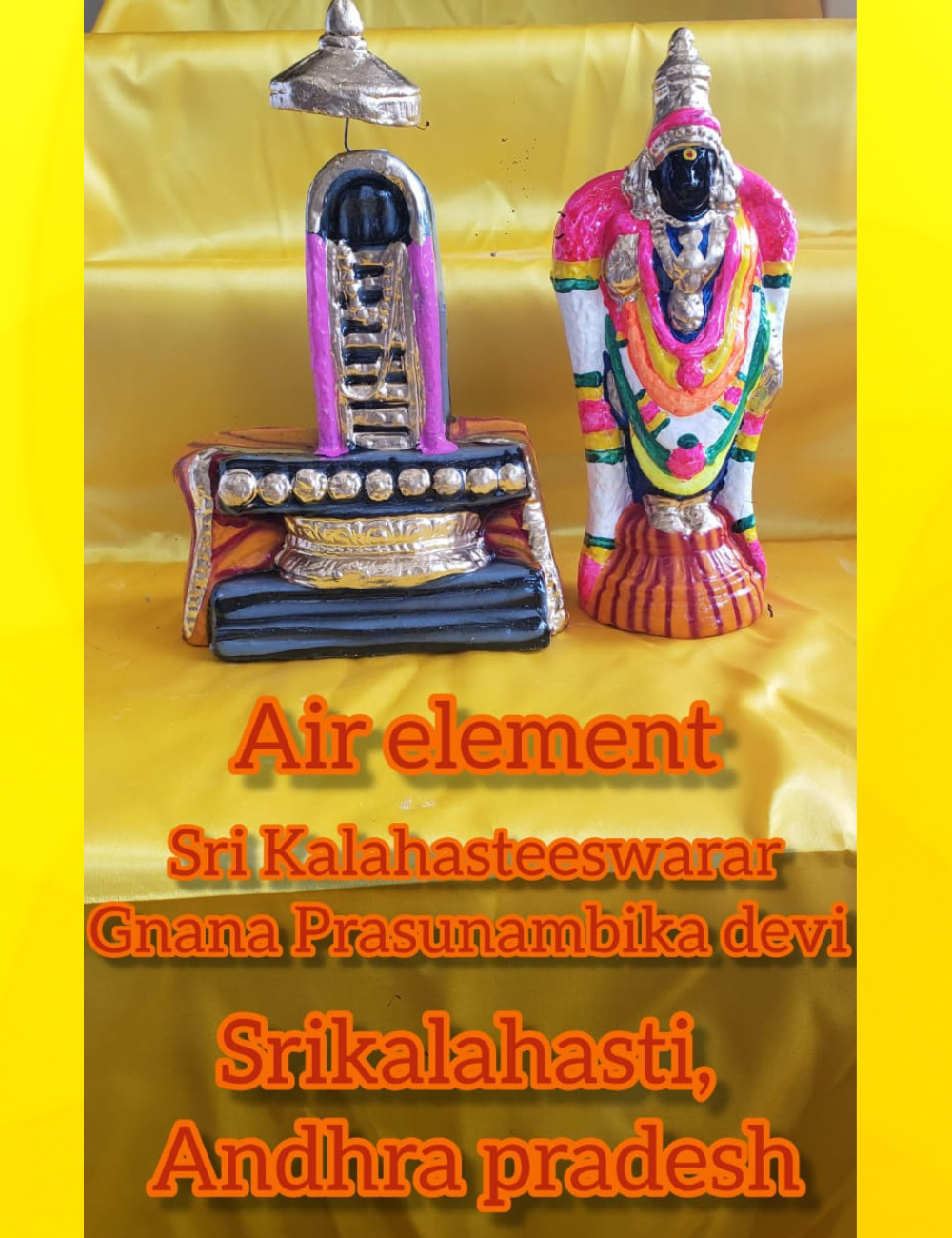 Pancha Bootha Sthalam Clay Golu Set Bommai 10"