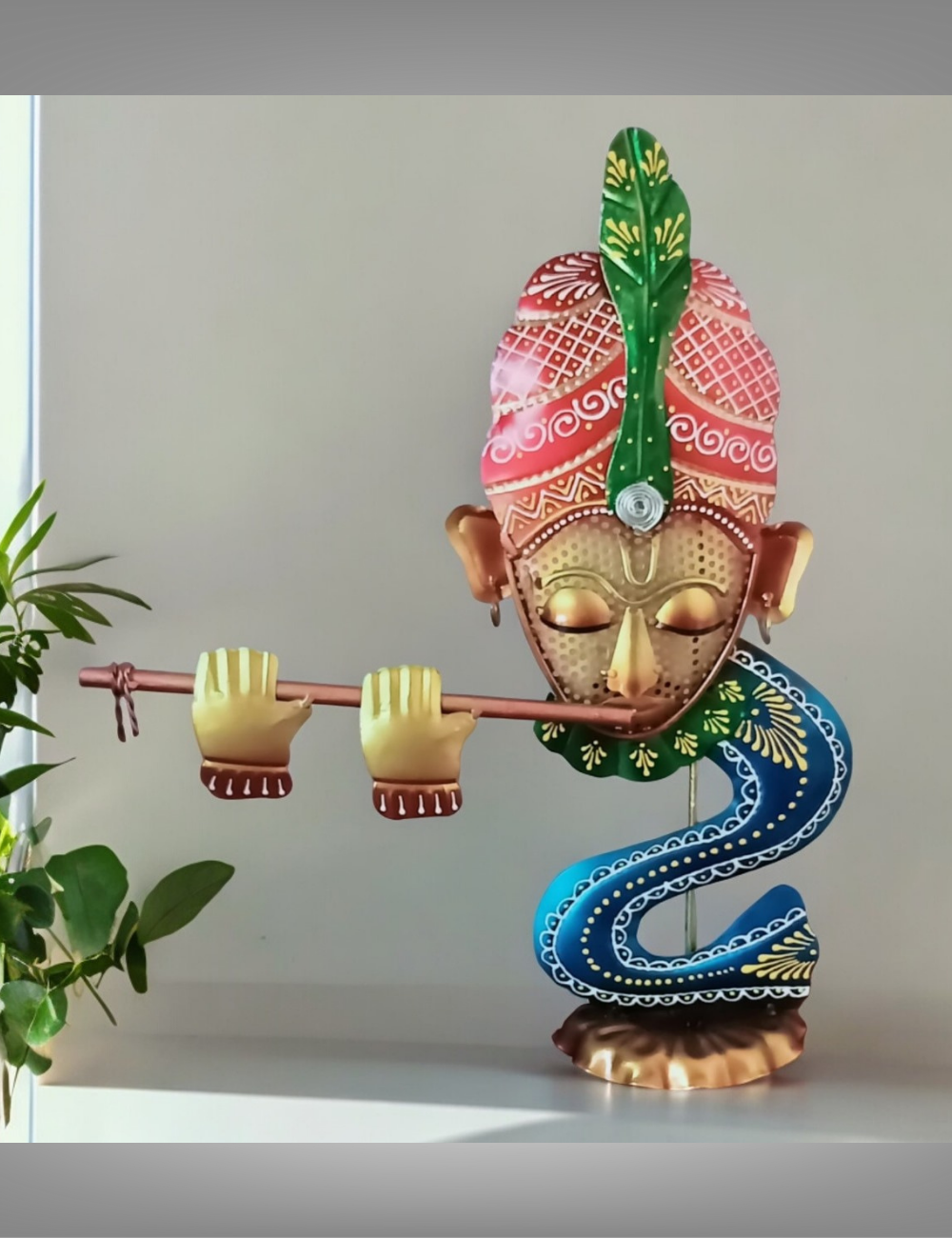 Krishna with Flute T-light Holder