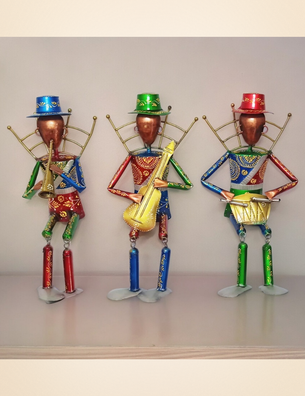 Musician Set of 3 Metal Show Pieces