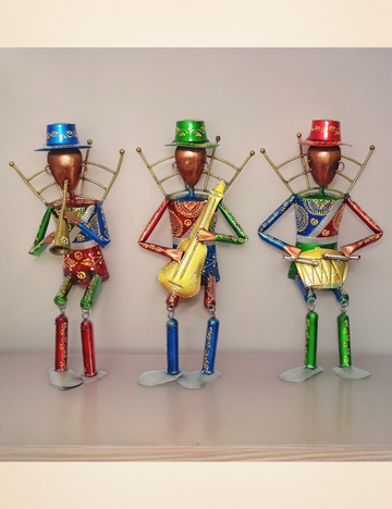 Musician Set of 3 Metal Show Pieces