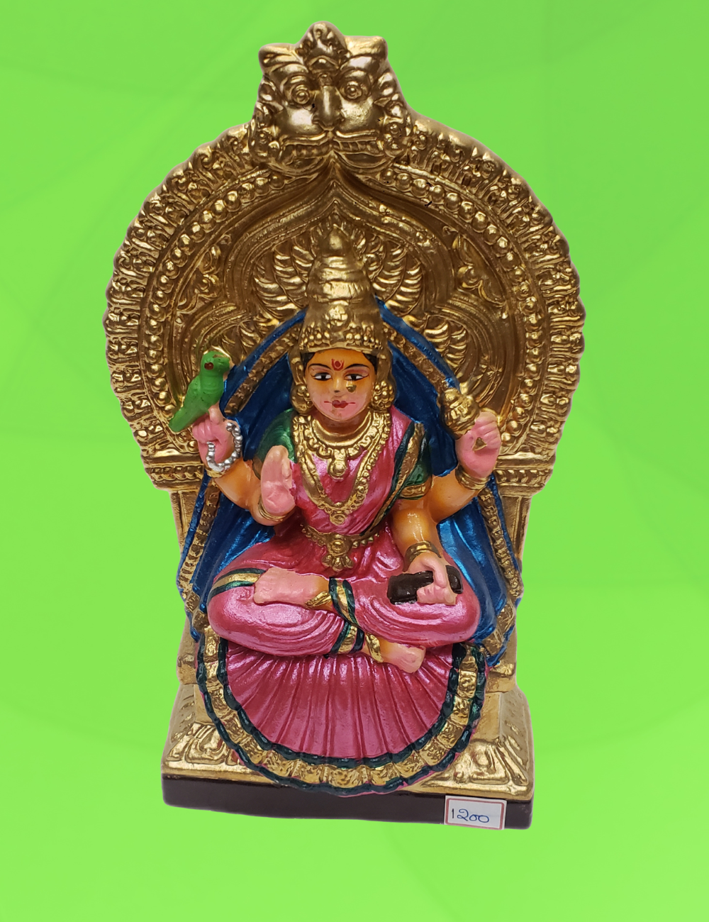 Sringeri Sharadambal Clay Single Golu Bommai 10"