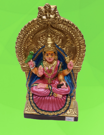 Sringeri Sharadambal Clay Single Golu Bommai 10"