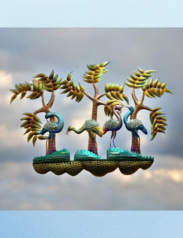 Multicolour Flamboyance Metal Wall Decor 40*30 inches