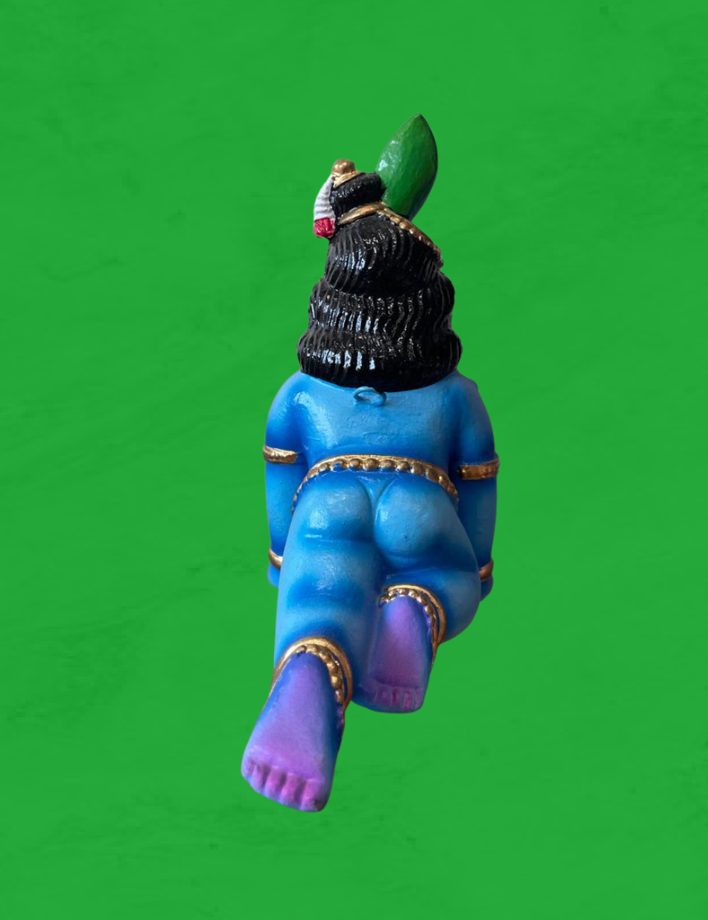 Crawling Krishna Medium Clay Single Golu Bommai 6"