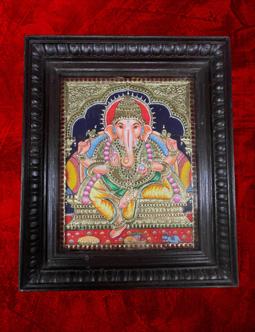 21" Vinayagar Tanjore Painting