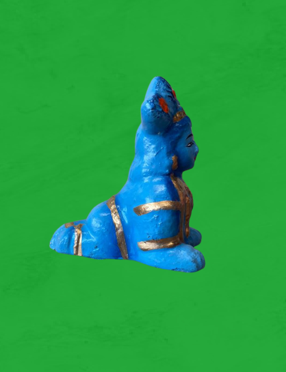 Crawling Krishna Mini Clay Single Golu Bommai 3"
