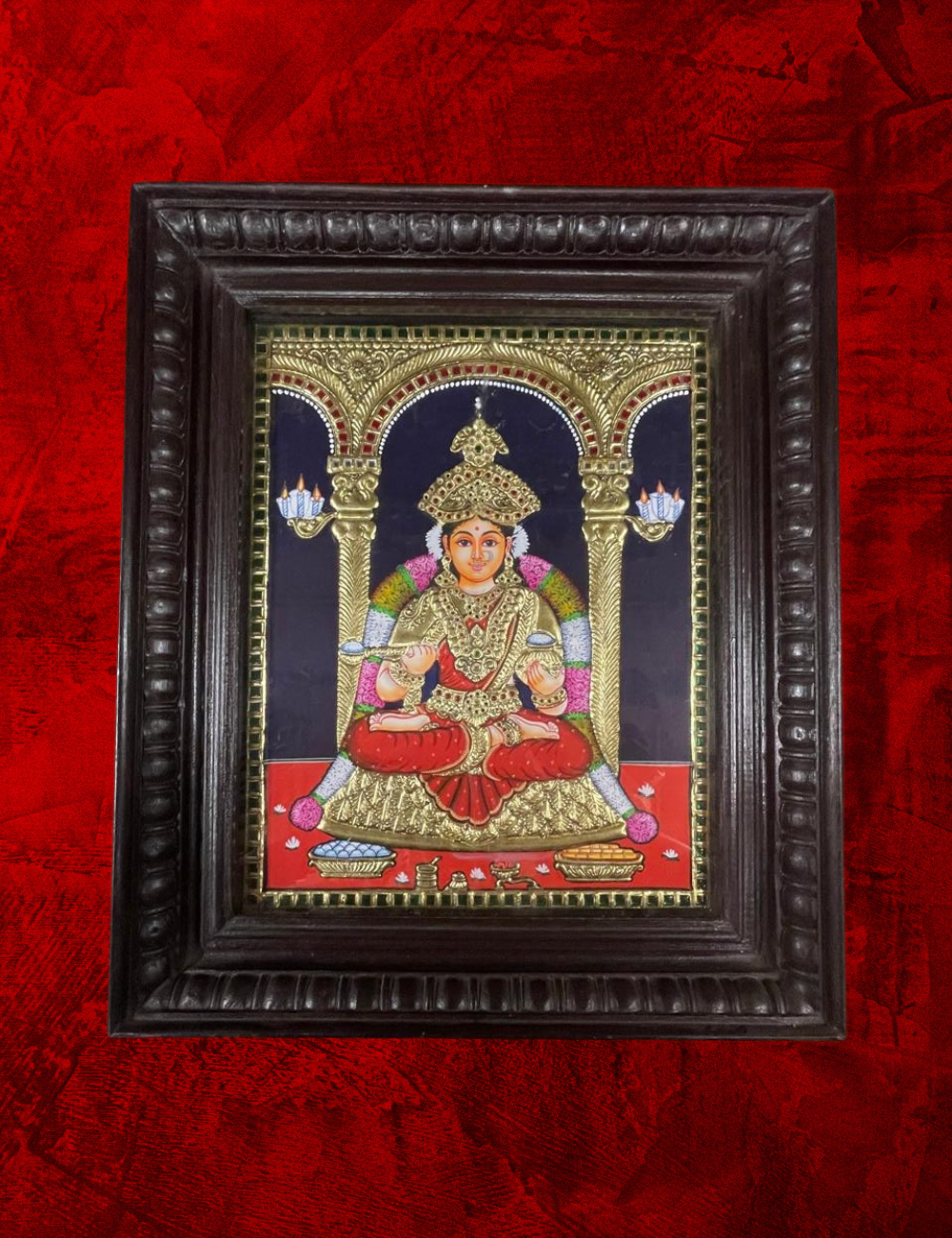 18" Annapoorani Tanjore Painting