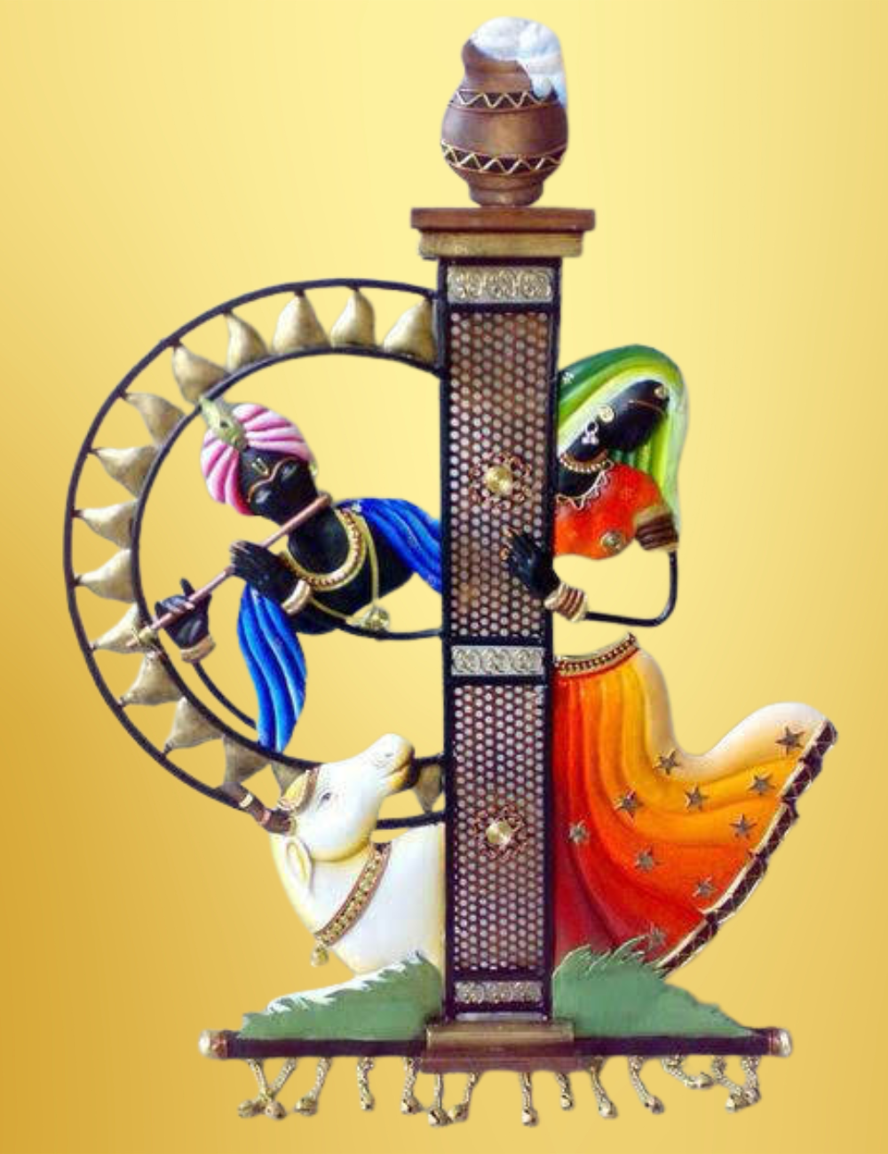 Pillar Radha Krishnan Iron Wall Decor 18*24 Inches