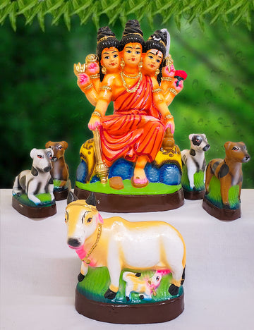 Dattatreya Clay Golu Bommai Set 12"