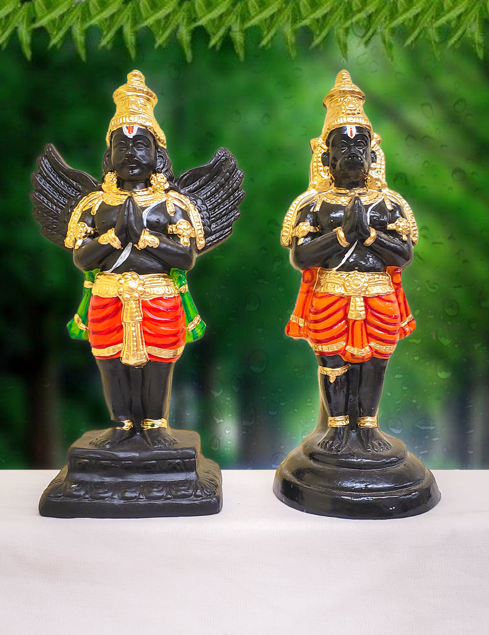 Garudan & Hanuman Clay Golu Bommai Set 12"