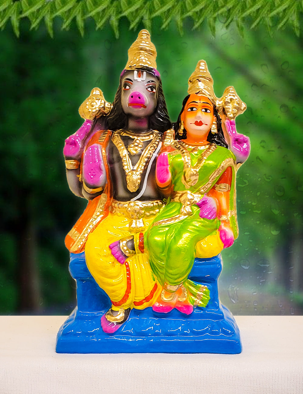 Lakshmi Varahar Clay Single Golu Bommai 10"