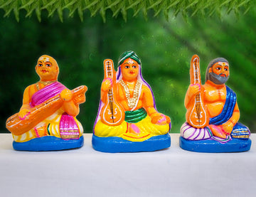 Sangeetha Mummoorthigal Clay Golu Bommai Set
