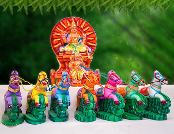 Surya Ratham Clay Golu Bommai set